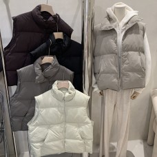 秋冬用の外着としてのベスト、立領のもの